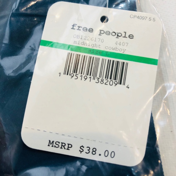 Free People Midnight Cowboy Dark Teal Oh Scuba Bra - Picture 6 of 15